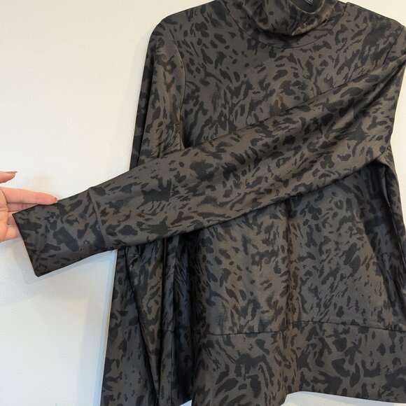 CALIA New Animal Print Turtleneck L Shiny Cold Weather Warm High Neck - Picture 6 of 12